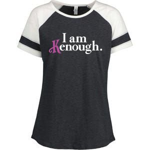 I Am Kenough Funny Colorful Enza Ladies Jersey Colorblock Tee