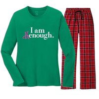 I Am Kenough Funny Colorful Women's Long Sleeve Flannel Pajama Set 