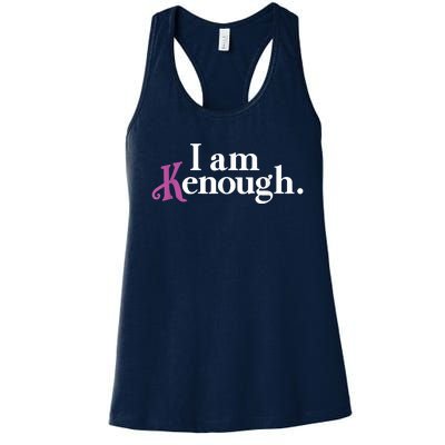 I Am Kenough Funny Colorful Women's Racerback Tank