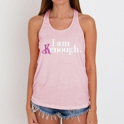 I Am Kenough Funny Colorful Women's Knotted Racerback Tank