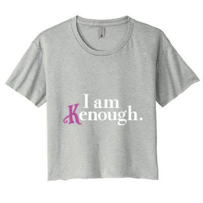 I Am Kenough Funny Colorful Women's Crop Top Tee