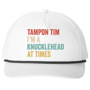 IM A Knucklehead At Times Tim Walz Debate Snapback Five-Panel Rope Hat