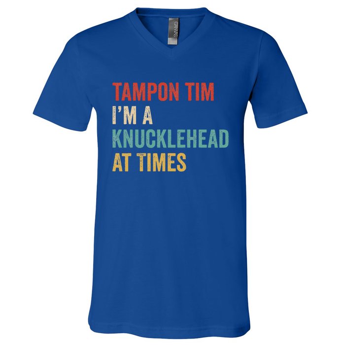 IM A Knucklehead At Times Tim Walz Debate V-Neck T-Shirt