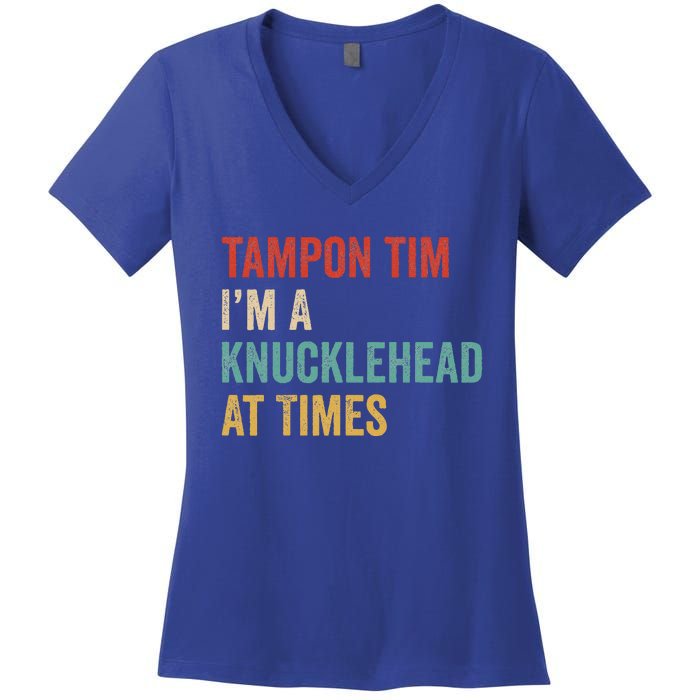 IM A Knucklehead At Times Tim Walz Debate Women's V-Neck T-Shirt