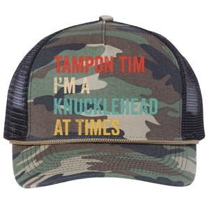 IM A Knucklehead At Times Tim Walz Debate Retro Rope Trucker Hat Cap