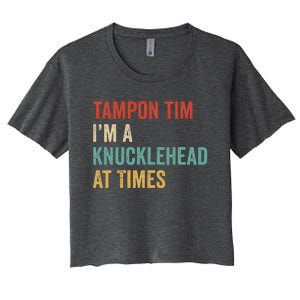 IM A Knucklehead At Times Tim Walz Debate Women's Crop Top Tee