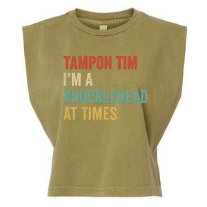 IM A Knucklehead At Times Tim Walz Debate Garment-Dyed Women's Muscle Tee