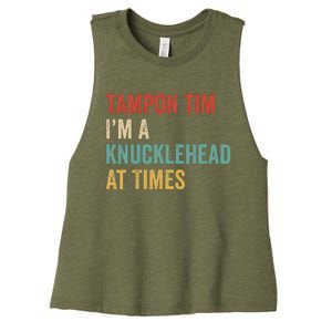 IM A Knucklehead At Times Tim Walz Debate Women's Racerback Cropped Tank