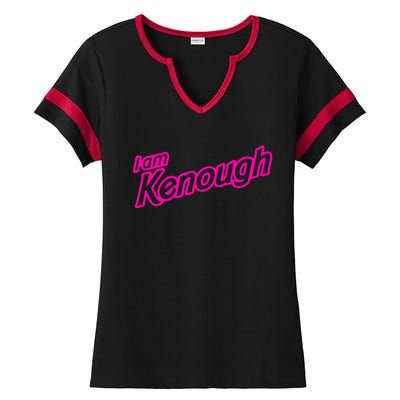 I Am Kenough Ladies Halftime Notch Neck Tee