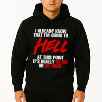 I Already Know That I’m Going To Hell At This Point It’s Really Go Big Or Go Hom Hoodie