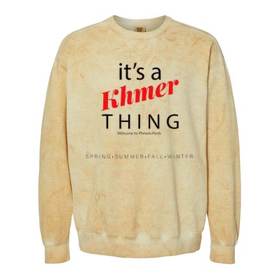 ItS A Khmer Thing – Celebrate Cambodian Culture & Travel Colorblast Crewneck Sweatshirt