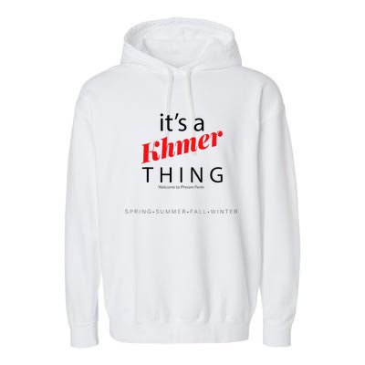 ItS A Khmer Thing – Celebrate Cambodian Culture & Travel Garment-Dyed Fleece Hoodie