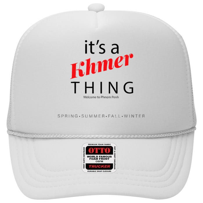 ItS A Khmer Thing – Celebrate Cambodian Culture & Travel High Crown Mesh Back Trucker Hat