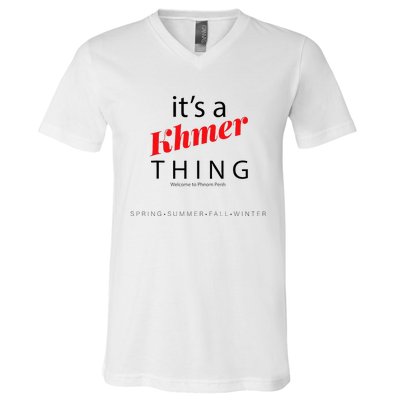 ItS A Khmer Thing – Celebrate Cambodian Culture & Travel V-Neck T-Shirt