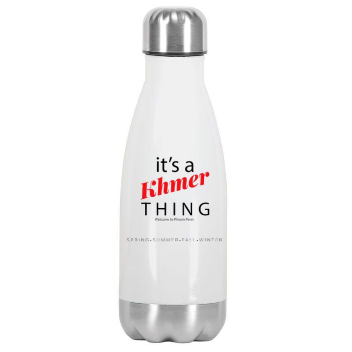 ItS A Khmer Thing – Celebrate Cambodian Culture & Travel Stainless Steel Insulated Water Bottle