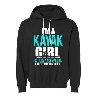 IM A Kayak Girl | Funny Kayaking Garment-Dyed Fleece Hoodie