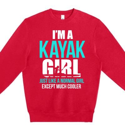 IM A Kayak Girl | Funny Kayaking Premium Crewneck Sweatshirt