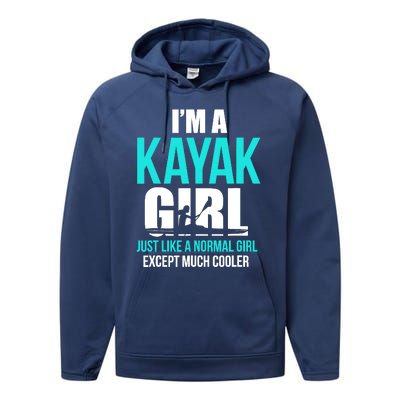 IM A Kayak Girl | Funny Kayaking Performance Fleece Hoodie