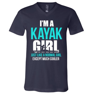 IM A Kayak Girl | Funny Kayaking V-Neck T-Shirt