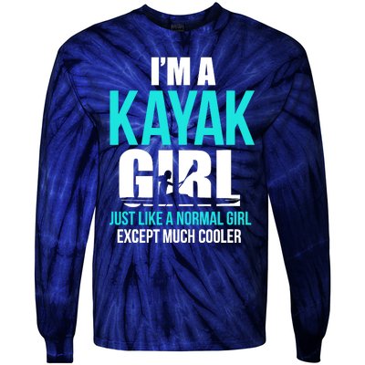 IM A Kayak Girl | Funny Kayaking Tie-Dye Long Sleeve Shirt