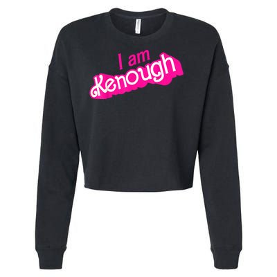 I Am Kenough Funny I Am Kenough Cropped Pullover Crew