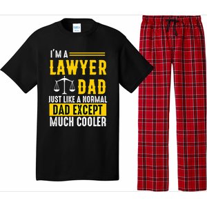 Im A Lawyer Dad Like A Normal Dad Just Much Cooler Funny Gift Pajama Set