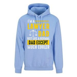 Im A Lawyer Dad Like A Normal Dad Just Much Cooler Funny Gift Unisex Surf Hoodie