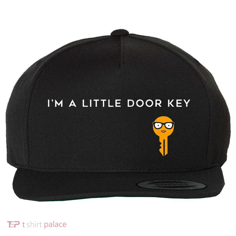 IM A Little Door Key Nerdy Bad Dorky Mom Dad Funny Costume Wool Snapback Cap