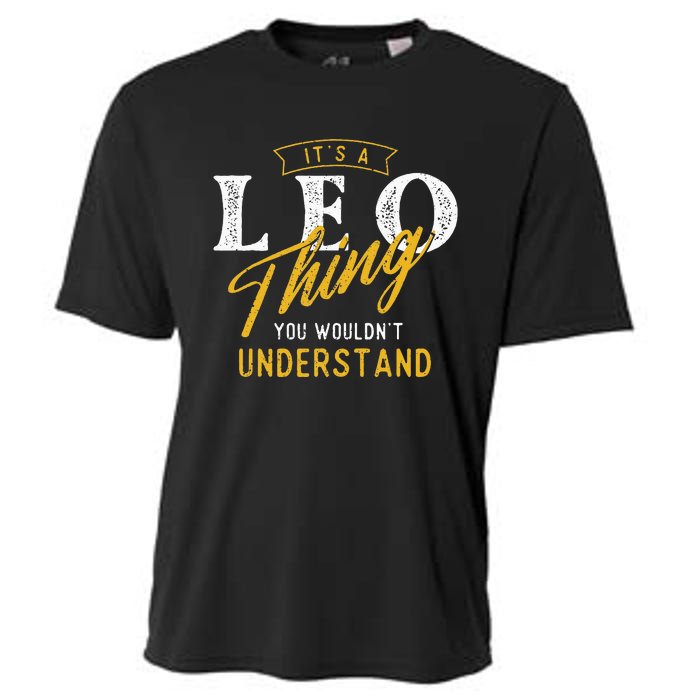 ItS A Leo Thing Zodiac Sign Astrology Birthday Horoscope Cooling Performance Crew T-Shirt