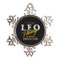 ItS A Leo Thing Zodiac Sign Astrology Birthday Horoscope Metallic Star Ornament