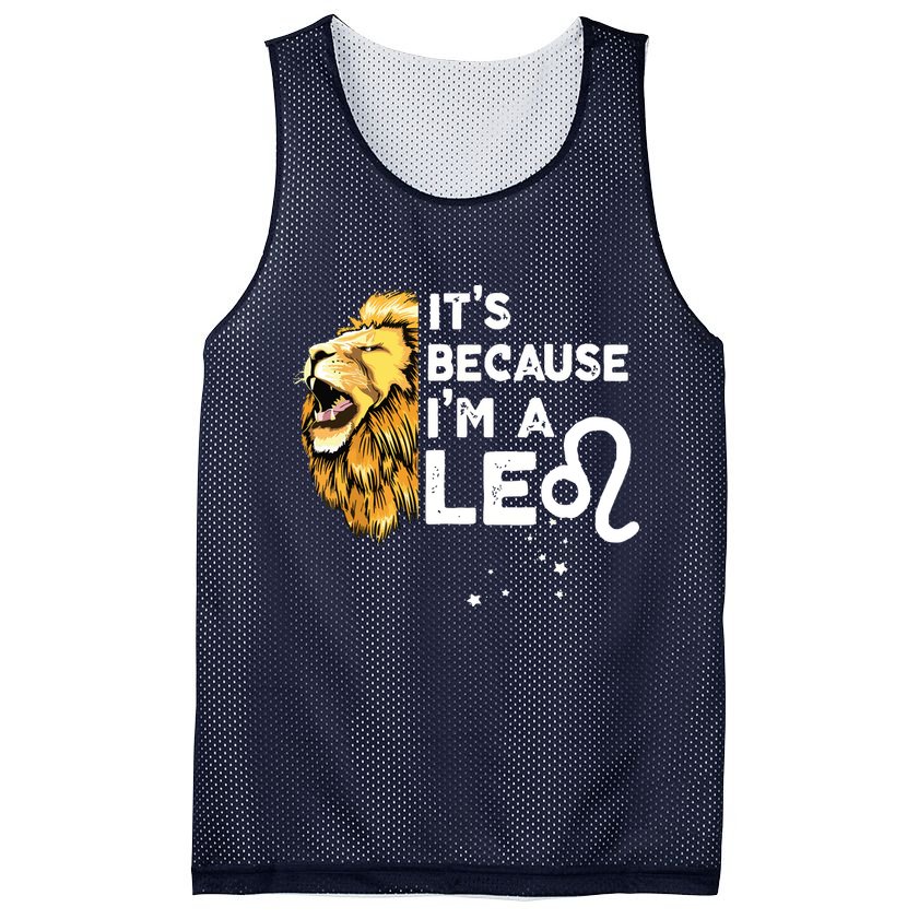 Im A Leo Zodiac Sign Astrology July August Birthday Leo Mesh Reversible Basketball Jersey Tank