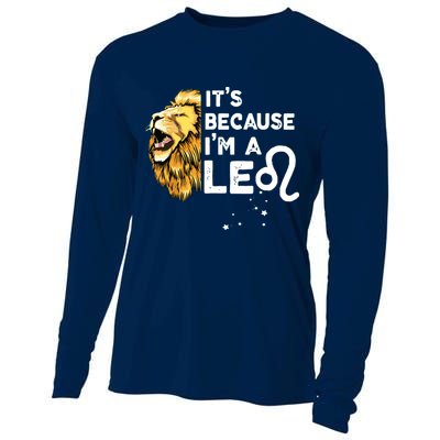Im A Leo Zodiac Sign Astrology July August Birthday Leo Cooling Performance Long Sleeve Crew