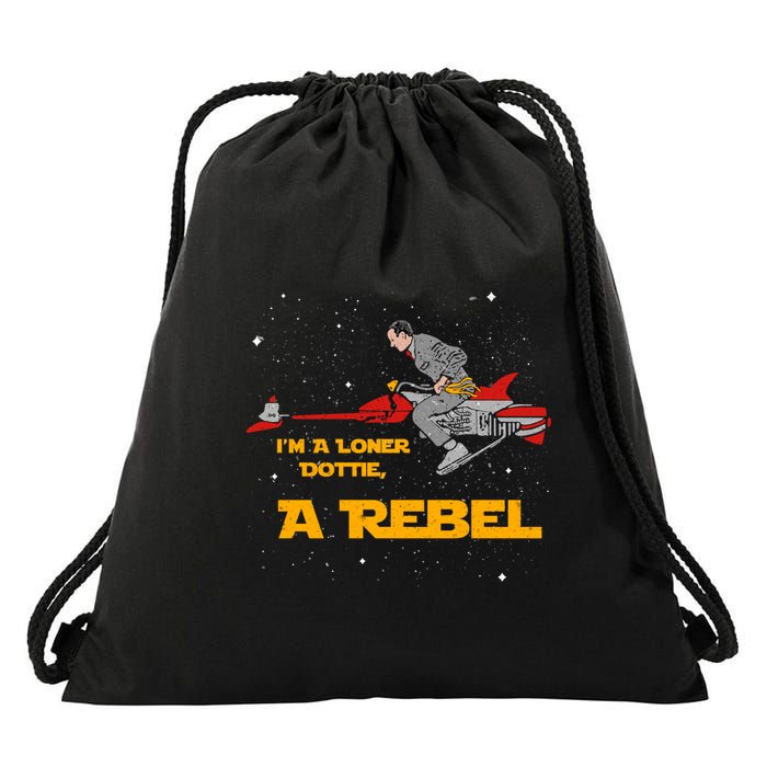 I’M A Loner Dottie A Rebel Pee Wee’S Big Adventure Mashup Drawstring Bag