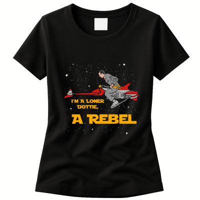 I’M A Loner Dottie A Rebel Pee Wee’S Big Adventure Mashup Womens T-Shirt