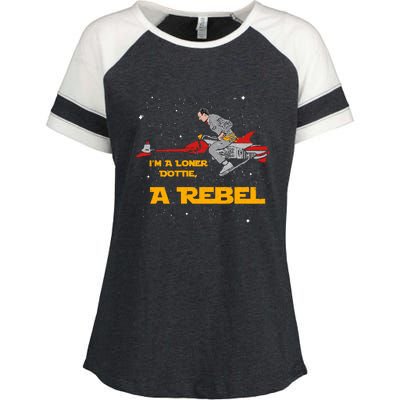 I’M A Loner Dottie A Rebel Pee Wee’S Big Adventure Mashup Enza Ladies Jersey Colorblock Tee