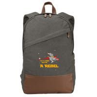 I’M A Loner Dottie A Rebel Pee Wee’S Big Adventure Mashup Cotton Canvas Backpack