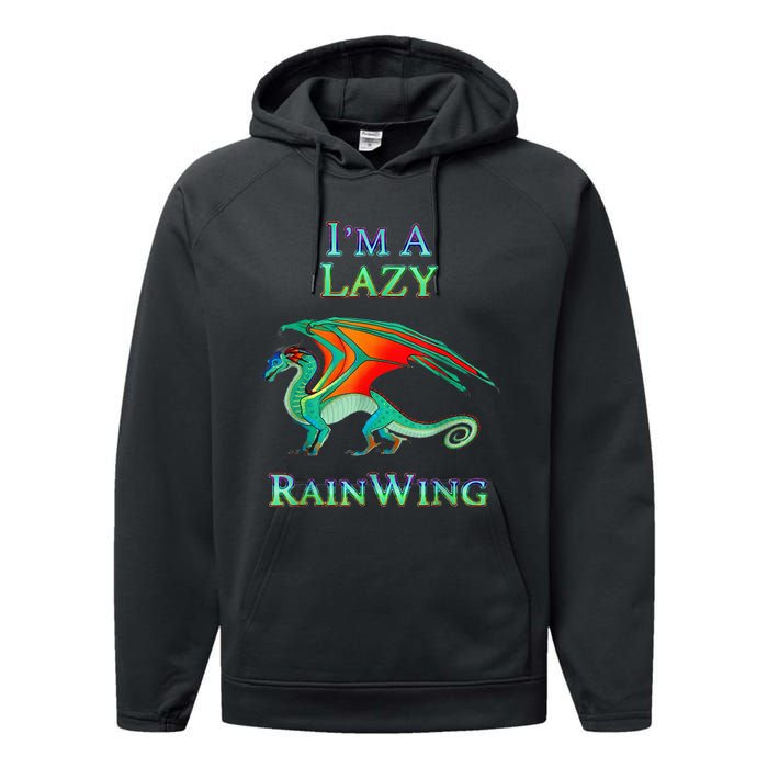 I Am Lazy Rainwing Performance Fleece Hoodie