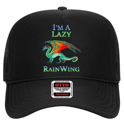 I Am Lazy Rainwing High Crown Mesh Back Trucker Hat