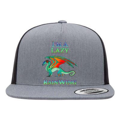 I Am Lazy Rainwing Flat Bill Trucker Hat