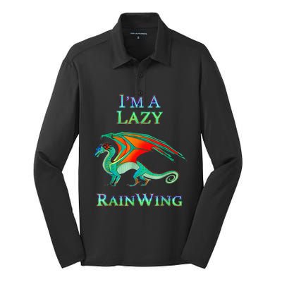 I Am Lazy Rainwing Silk Touch Performance Long Sleeve Polo