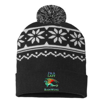 I Am Lazy Rainwing USA-Made Snowflake Beanie