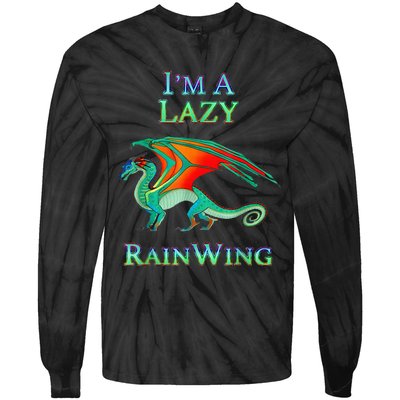 I Am Lazy Rainwing Tie-Dye Long Sleeve Shirt