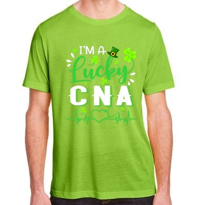 I'm A Lucky CNA Nurse Shamrock Top Hat St Patrick's Day Adult ChromaSoft Performance T-Shirt