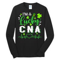 I'm A Lucky CNA Nurse Shamrock Top Hat St Patrick's Day Tall Long Sleeve T-Shirt