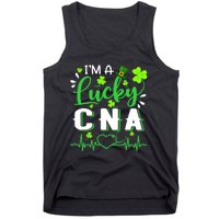 I'm A Lucky CNA Nurse Shamrock Top Hat St Patrick's Day Tank Top