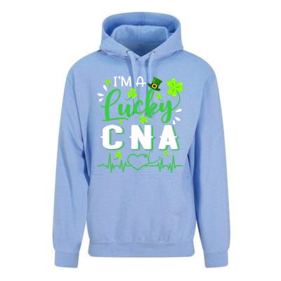 I'm A Lucky CNA Nurse Shamrock Top Hat St Patrick's Day Unisex Surf Hoodie