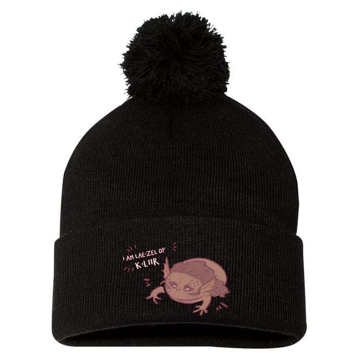 I Am Laezel Of Kliir Baldurs Gate 3 Gamer Game Lover Pom Pom 12in Knit Beanie