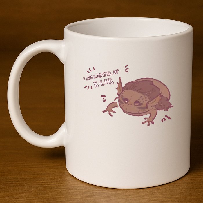 I Am Laezel Of Kliir Baldurs Gate 3 Gamer Game Lover 11oz C Handle Ceramic Mug