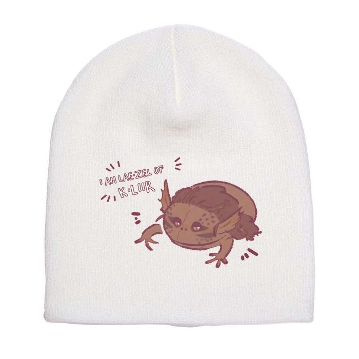 I Am Laezel Of Kliir Baldurs Gate 3 Gamer Game Lover Short Acrylic Beanie