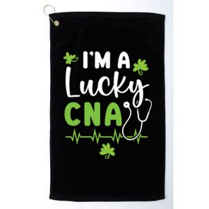 Im A Lucky Cna Certified Nursing Assistant Medical Gift Platinum Collection Golf Towel